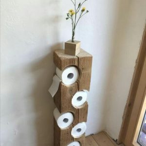 Wooden toilet paper Shelves