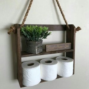 Wooden Bathroom Shelves