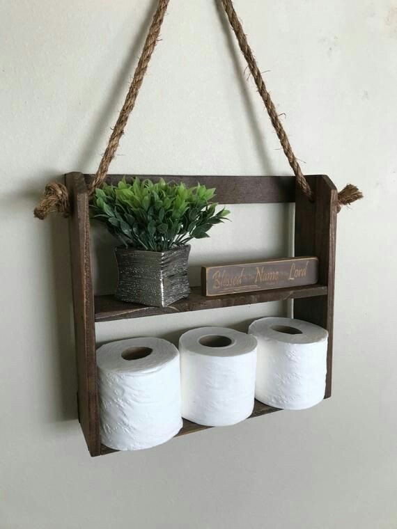 Wooden Bathroom Shelves