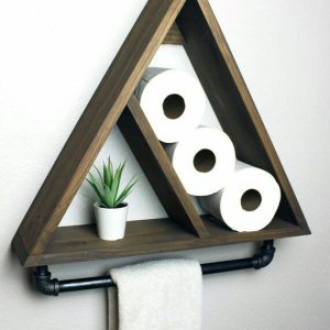 Wooden Bathroom Shelves