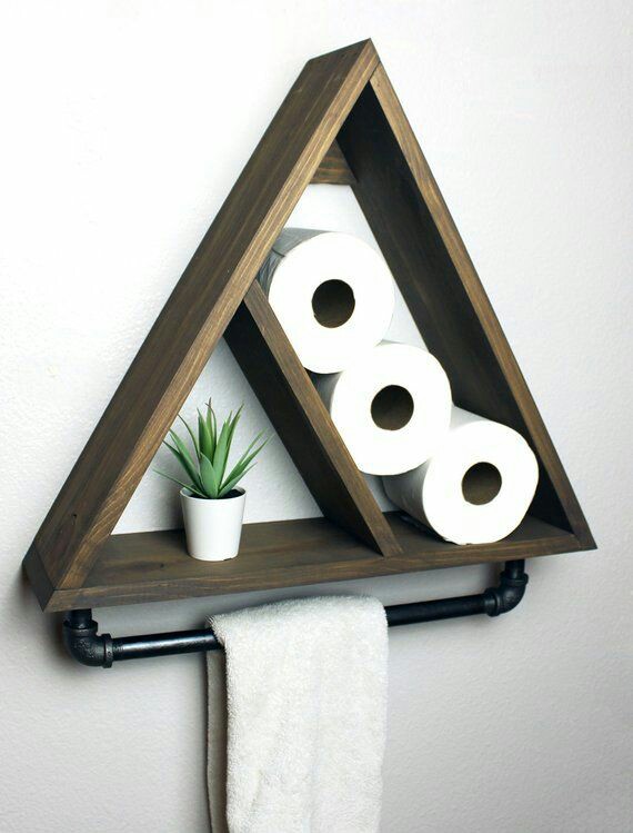 Wooden Bathroom Shelves