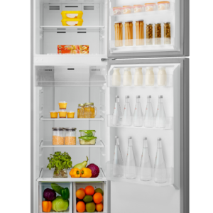 Refrigerator, 372L, No Frost, Double Door, Stainless Steel