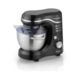 Stand Mixer With Splash Guard Black