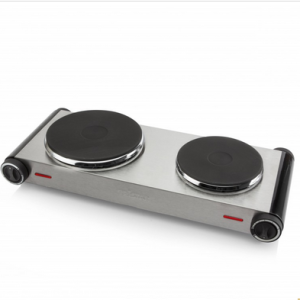 Double hot plate Stainless steel housing - 2 burners