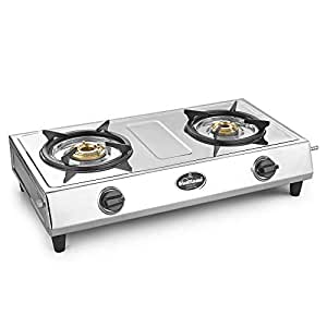 Gas Stove, Table Top, Stainless steel, 2 Burner