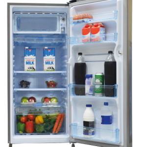 Refrigerator, 138L, Direct Cool, Double Door, Black Brush