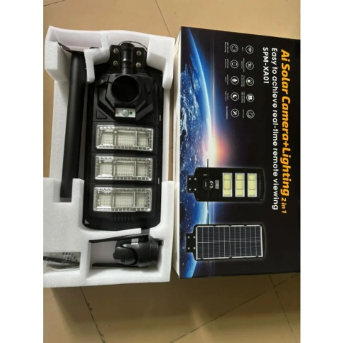 AI Solar Camera+Lighting 2in1 450W