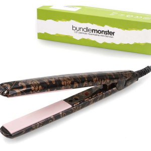 Portable Mini Ceramic Flat Iron Travel Hair Straightener-COPPER LEAVES