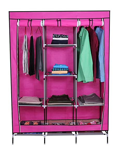 Portable Wardrobe Bedroom Furniture Bedroom Storage Cabinet Simple modern dustproof wardrobe