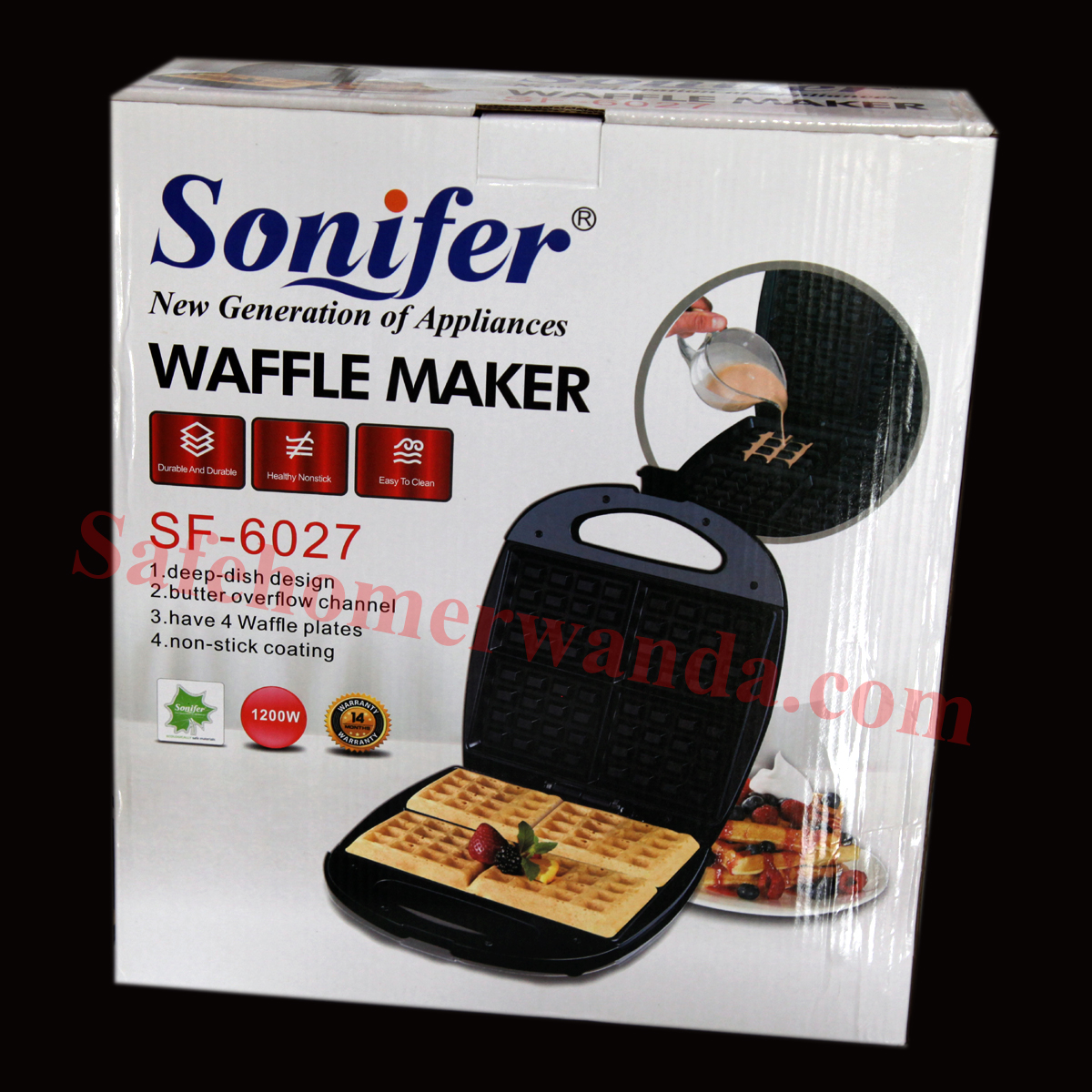 Waffle Maker Sonifer 4Slice