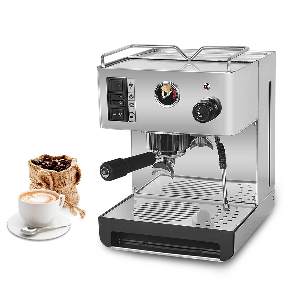 Espresso Coffee Maker 3.5L All Stainless Steel Semi-commercial Coffee Machine Italian Coffee Maker IT-MT182