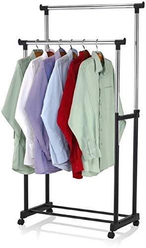 Double pole clothes hanger