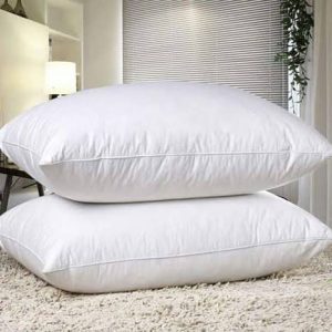 Flex Pillow Plain White Cotton Pillow, Shape: Rectangular