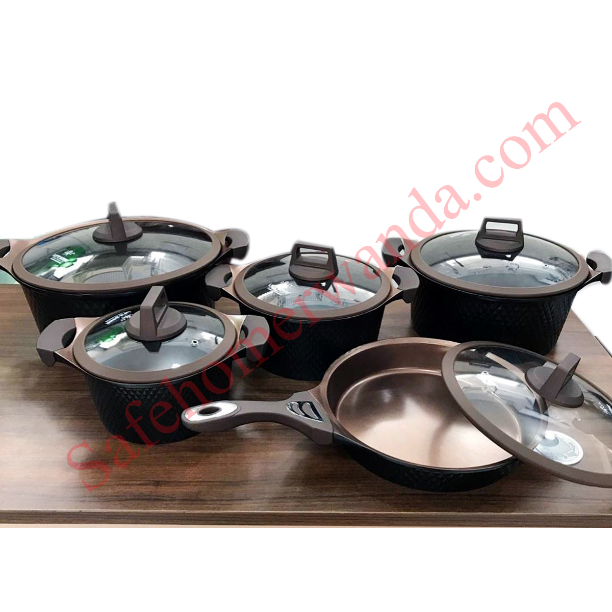 Set Casserole Deep Frying Pan Cookware