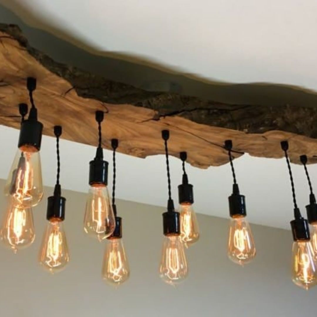 Wooden Hanging Lights