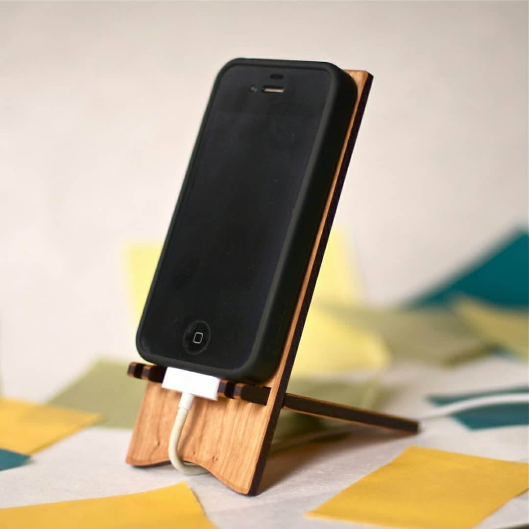 Wooden Phone Stand