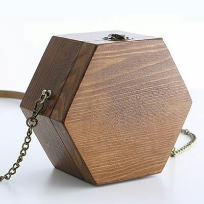 Wooden Women Purse