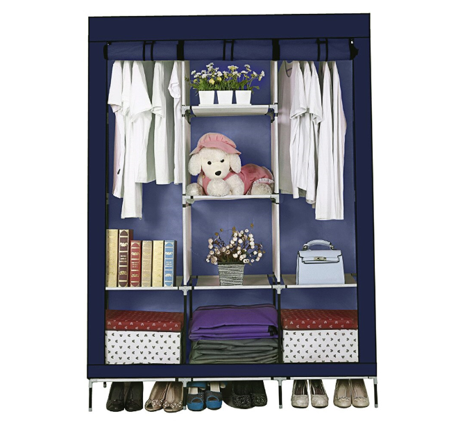 Portable Wardrobe Bedroom Furniture Bedroom Storage Cabinet Simple modern dustproof wardrobe