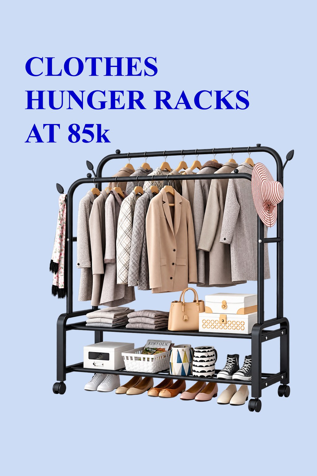 Clothes hanger rack
