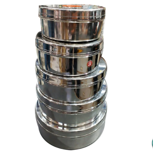 a stack of Avino Stainless Steel Hot Pots