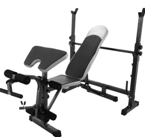 Adjustable Weight Bench with Squat Rack