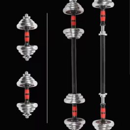 2-in-1 Adjustable Dumbbell & Barbell Set