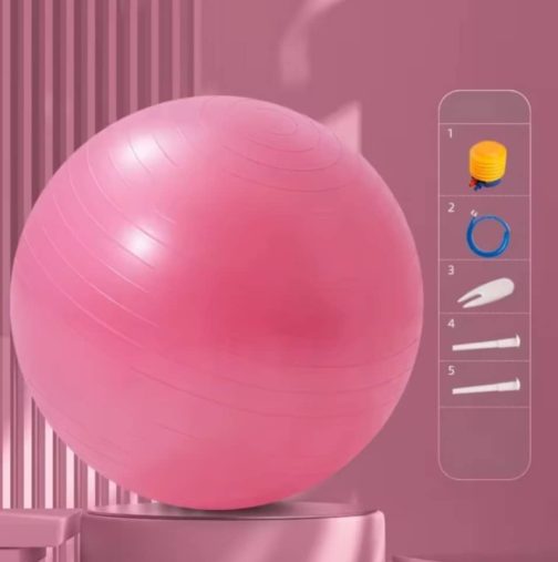 Pink Anti-Burst Yoga Ball