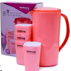 plastic water jug set