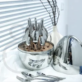 24pcs cutlery set with oval case