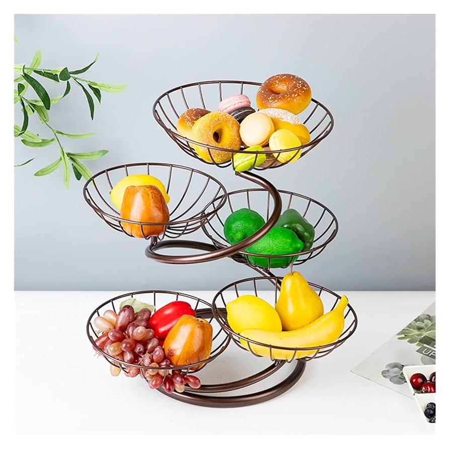 Fruit holder plastic with iron strucure fruit basket - Image 2