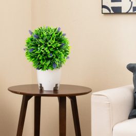 Artificial Lavender Ball Tree Set