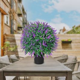 Artificial Lavender Ball Tree Set