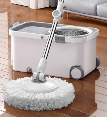 Spin mop and bucket system
