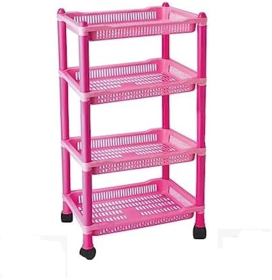 4-Tier Plastic Multipurpose Storage Rack - Image 2