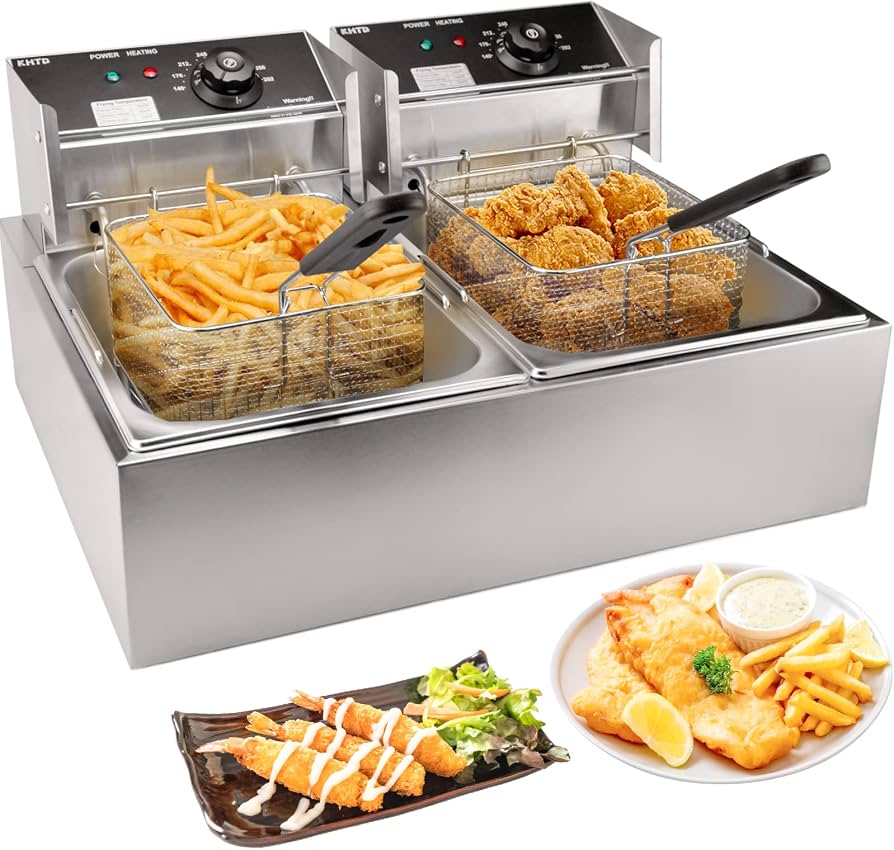 Raf Double Tank Commercial Electric Deep Fryer - Image 2