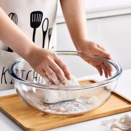 Heat-Resistant Glass Salad And Mixing Bowl
