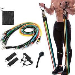 11-Piece Multifunctional Fitness Resistance Band Set