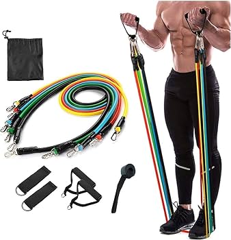 11-Piece Multifunctional Fitness Resistance Band Set