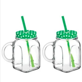 Jar Mug With Green Lid