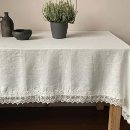 White Lace Tablecloth