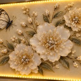 3D Flower Wall Panel 50/100Cm