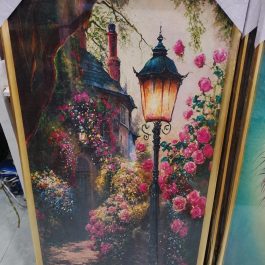 Flower Street Lamp 70/140Cm