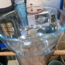Clear Glass Mixing And Serving Bowl
