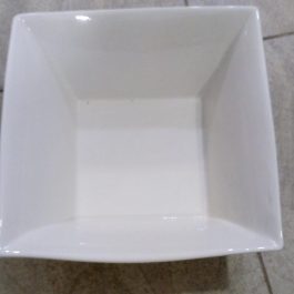 White Square Ceramic Bowl 1Pcs