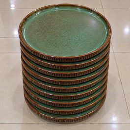 Reactive Glaze Stoneware Dinner Plate 12Pcs