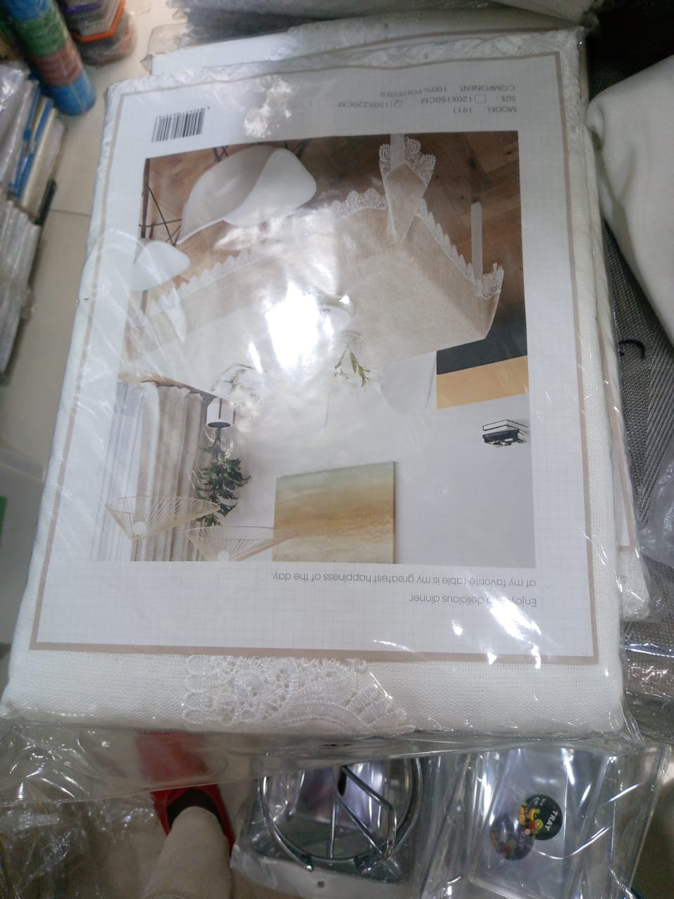 White Lace Tablecloth - Image 2
