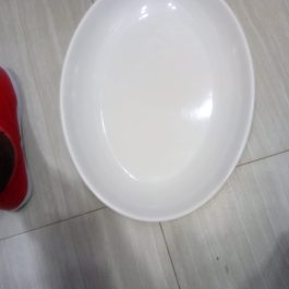 White Oval Serving Dish 1Pcs
