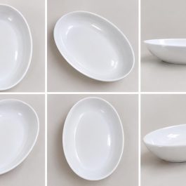 White Oval Serving Dish 1Pcs