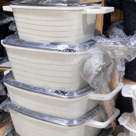 Square Granite Non-Stick Cookware Set