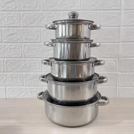 Stainless Steel Cookware Pot Set 5Pcs